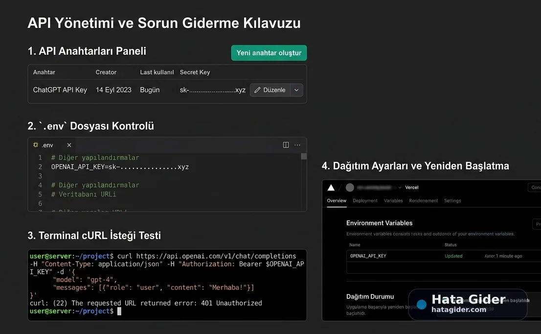OpenAI API 401 unauthorized API key Authorization header ve env çözümü OpenAI API 401 unauthorized API key Authorization header ve env çözümü