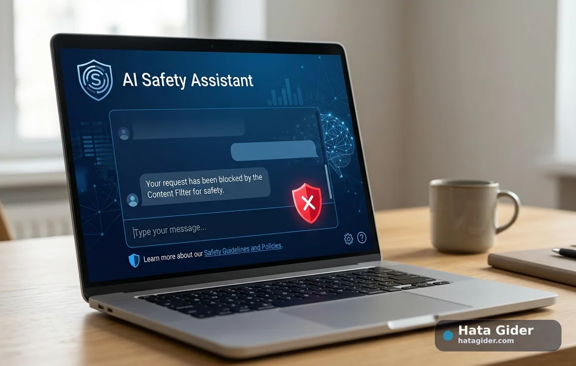 DeepSeek içerik filtresi engeli content filter uyarısı