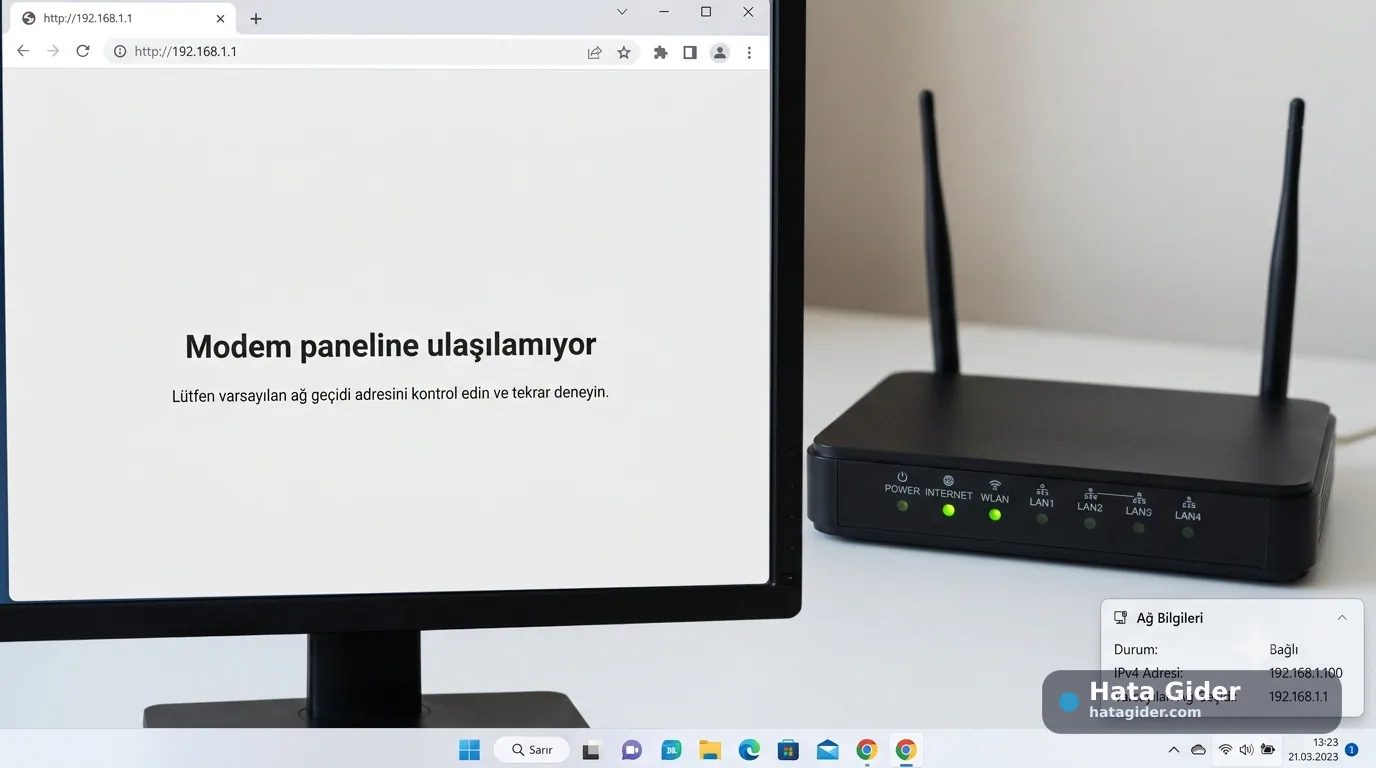 Modem Paneline Giremiyorum: 192.168.1.1 Açılmıyor Çözümü görseli