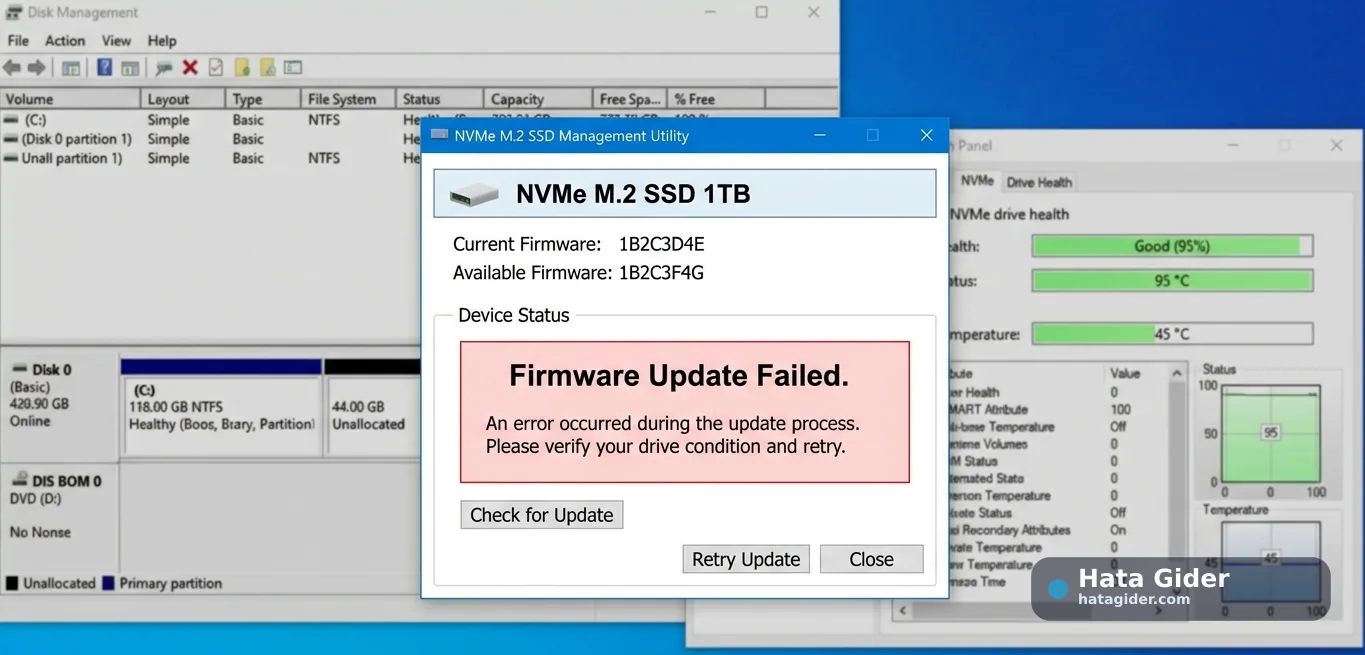 NVMe SSD Firmware Güncellemesi Başarısız Oldu, Ne Yapmalı? görseli